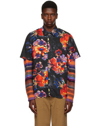 Ps By Paul Smith Black Graphic Shirt