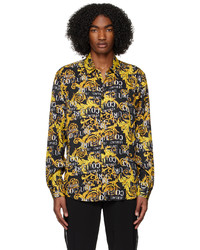VERSACE JEANS COUTURE Black Printed Shirt