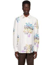 Paul Smith White Coral Print Shirt