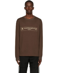 Mastermind World Brown Box Logo Long Sleeve T Shirt