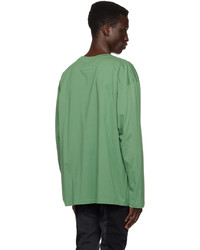 MM6 MAISON MARGIELA Green Zoom Long Sleeve T Shirt