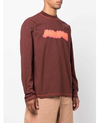 Jacquemus Logo Print Long Sleeve T Shirt