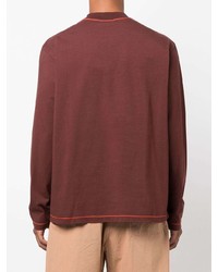 Jacquemus Logo Print Long Sleeve T Shirt