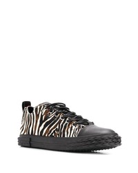 Giuseppe Zanotti Zebra Print Low Top Sneakers