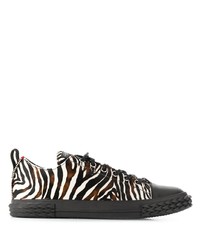 Giuseppe Zanotti Zebra Print Low Top Sneakers