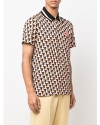 Lanvin Monogram Print Polo Shirt