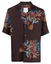 Paul Smith Coral Print Short Sleeve Shirt