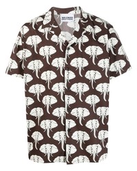 Waxman Brothers Mushroom Print Cotton Shirt