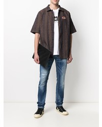 Chinatown Market Snake Print Short Sleeved Shirt