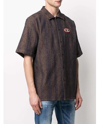 Chinatown Market Snake Print Short Sleeved Shirt