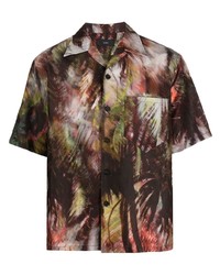 Alanui Tropical Print Short Sleeve Shirt