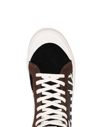 Vans Brown And White Vault X Taka Hayashi Zebra Print Sneakers