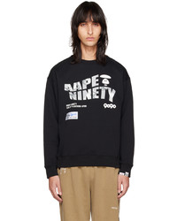 AAPE BY A BATHING APE Black Theme Sweatshirt