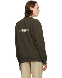 1017 Alyx 9Sm Brown Mirrored Logo Sweatshirt