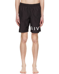 Givenchy Black Printed Swim Shorts