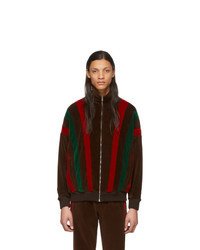 Gucci Brown And Multicolor Chenille Track Jacket