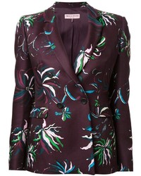 Emilio Pucci Floral Print Fitted Jacket