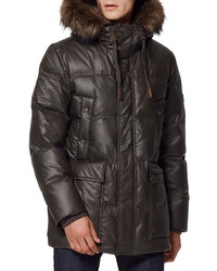 Andrew Marc Galveston Faux Quilted Down Coat