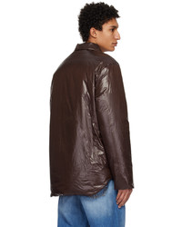 Jil Sander Brown Down Jacket