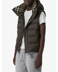 Burberry Detachable Sleeve Down D Hooded Puffer Jacket