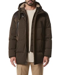 Andrew Marc Hampshire Down Fill Puffer Jacket With Genuine Removable Bib In Jungle At Nordstrom