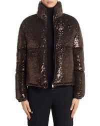 Moncler Rimac Sequin Quilted Down Puffer Jacket
