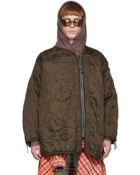 NotSoNormal Brown Puff Bomber Jacket