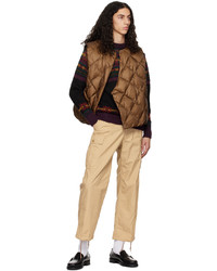 Remi Relief Brown Quilted Down Vest