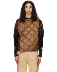 Remi Relief Brown Quilted Down Vest