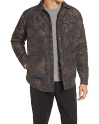 Schott NYC Quilted Down Shirt Jacket