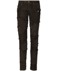Dolce & Gabbana Ripped Detail Tapered Jeans