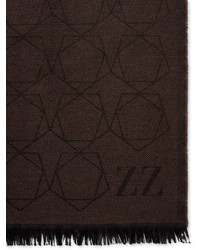 Ermenegildo Zegna Wool Geometric Scarf 76 X 19