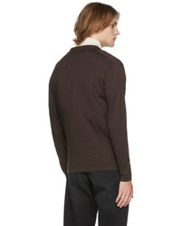 Second/Layer Brown Pistolero Ribbed Cardigan