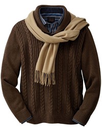 Holiday Shawl Collar Cotton Sweater