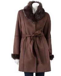 Excelled Faux Shearling Coat