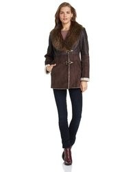 Jessica Simpson Faux Leather With Fur Collar