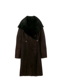 Liska Hooded Shearling Coat