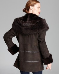 Maximilian Shearling Hideout Jacket With Rabbit Fur