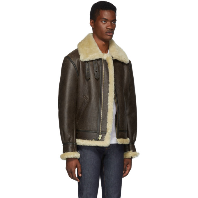 Schott b3 hotsell shearling jacket