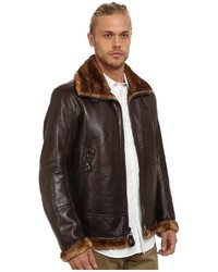 Andrew Marc Marc New York By Pilot Faux Shearling Aviator Jacket