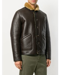 YMC Shearling Leather Jacket