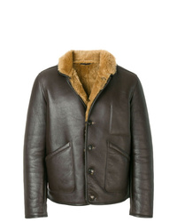 YMC Shearling Leather Jacket
