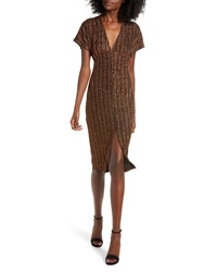 All in Favor Sparkle Rib Knit Dress
