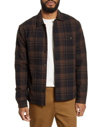 Selected Homme Kane Plaid Flannel Button Up Shirt Jacket