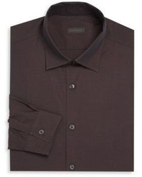 Z Zegna Cotton Button Front Shirt