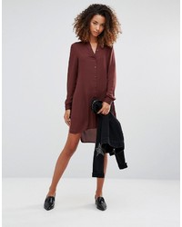 Vero Moda Shirt Dress With Slits And Closed Back