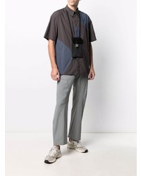 Post Archive Faction Panelled Zipped Pocket Shirt