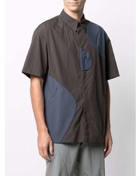 Post Archive Faction Panelled Zipped Pocket Shirt