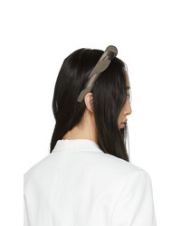 Sophie Buhai Taupe Silk Twisted Headband