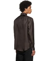 Giorgio Armani Brown Silk Shirt